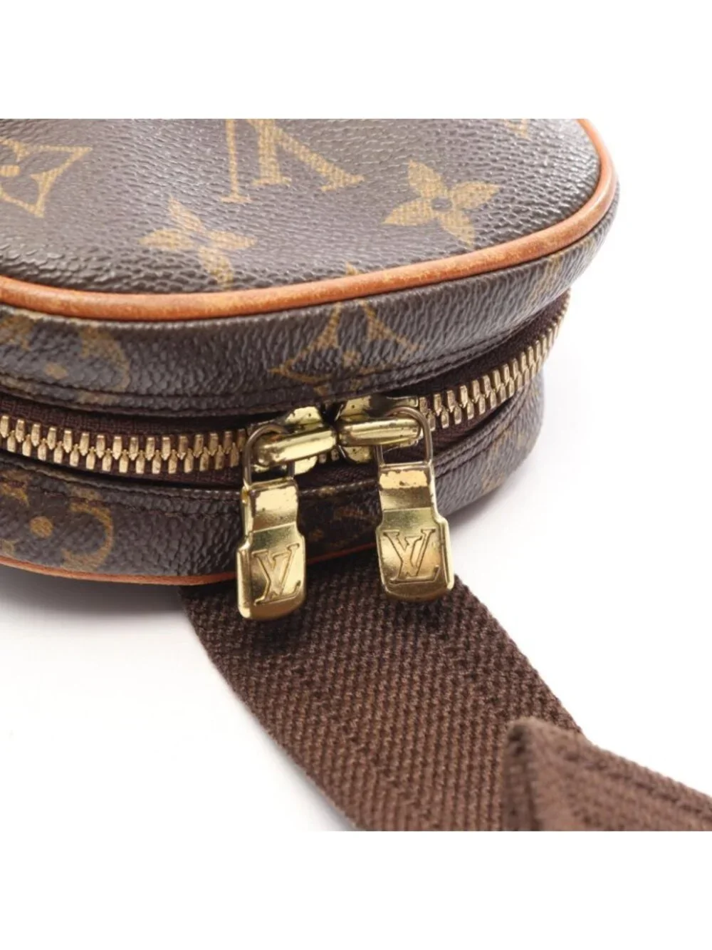 Louis Vuitton Waist Bag Pochette Gange Monogram Canvas Leather